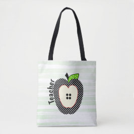 Bolinhas Apple Teachers Tote Bag