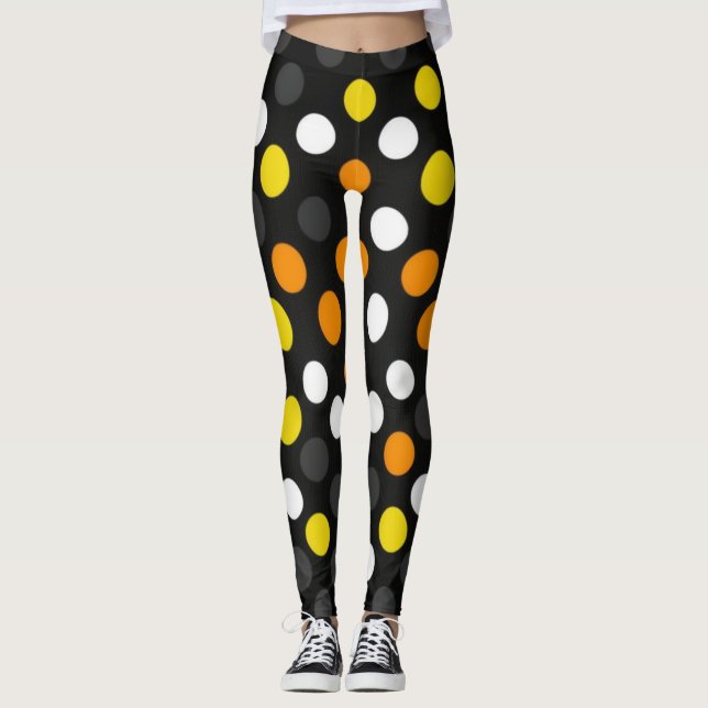 Bolinhas belas Leggings (Frente)