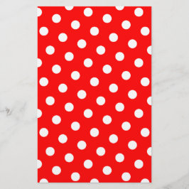 Bolinhas brancas e vermelhas