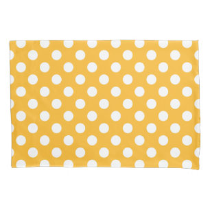 Bolinhas brancas em amarelo