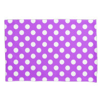 Bolinhas brancas em roxo brilhante
