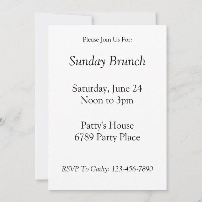 Bolinhas brancas no Modelo de Convite Azul (Verso)