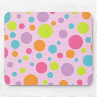 Bolinhas coloridas Mousepad