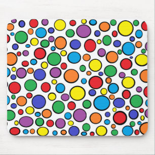 Bolinhas coloridas Mousepad