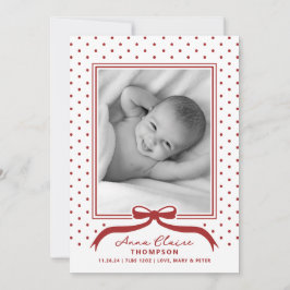 Bolinhas de Anúncio de Nascimento Feriado