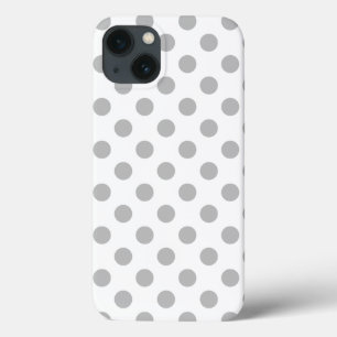bolinhas de cinzas em capas de iphone branca de ga
