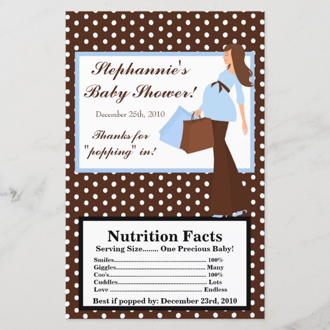 Bolinhas de Mãe do Microwave Popcorn Wrapper Blue  (Frente)