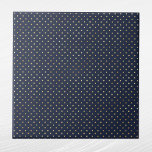 Bolinhas Douradas azuis de Marinho Elegante<br><div class="desc">azulejo azul marinho com bolinhas douradas. O código hexadecimal para azul marinho é #202A44.</div>