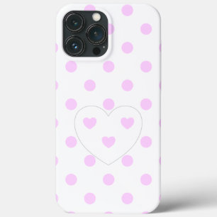 bolinhas e Corações 4 - Weiß - Girly Case-M