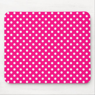 Bolinhas em Mousepad cor-de-rosa brilhante