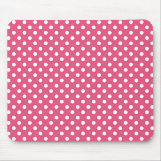 Bolinhas em Mousepad cor-de-rosa escuro