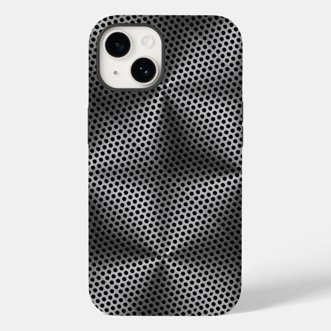 Bolinhas na placa metálica 01x4 Preto BG (Verso)