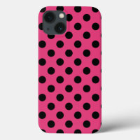 Bolinhas negras na capas de iphone de gabinete do 