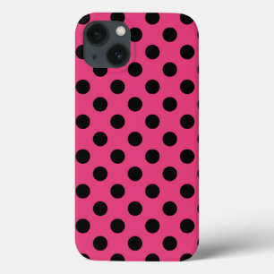Bolinhas negras na capas de iphone de gabinete do