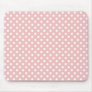 Bolinhas no rosa de bebê Mousepad