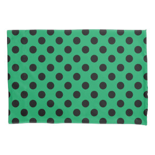 bolinhas pretas em verde fresco