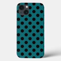 Bolinhas pretas na capas de iphone do gabinete lac