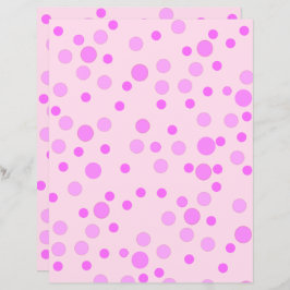 Bolinhas Rosa bonito, Papel Sapbook Rosa claro