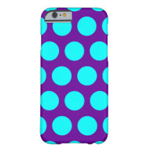 Bolinhas roxas e aqua