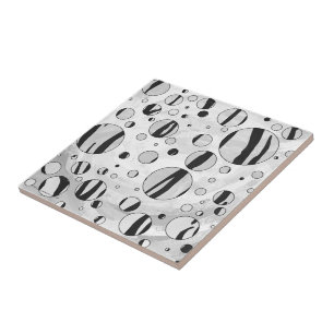 Bolinhas Tigre Impressão Preto e Branco