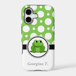 Bolinhas verde e branca para iPhone 7 Plus Case
