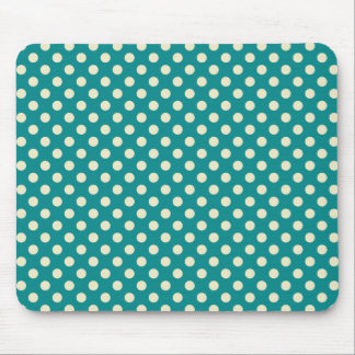 Bolinhas verdes retros Mousepad