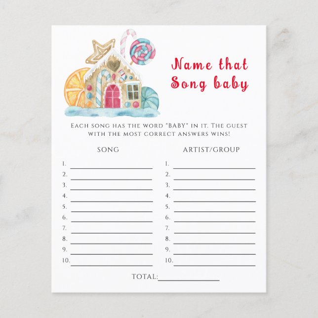 Bolinho de inverno, dê o nome do jogo do Chá de fr (Frente)