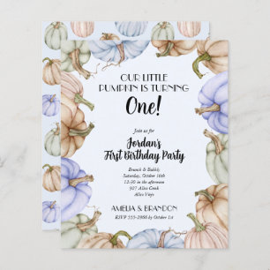 Bolinhos Azuis do Orçamento Convites de Aniversári