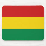 Bolívia Flag Mousepad<br><div class="desc">Este design do museu simplesmente inclui a bandeira boliviana. Uma maneira excelente de lembrar da Bolívia enquanto estava no computador.</div>