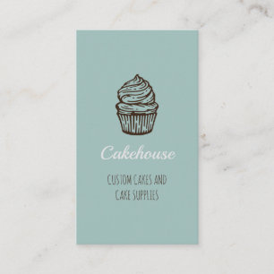 Bolo azul, Cartões de visitas Cupcakes