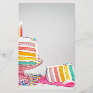 Bolo de Aniversário do Arco-íris