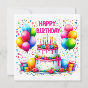 Bolo de Aniversário Feliz