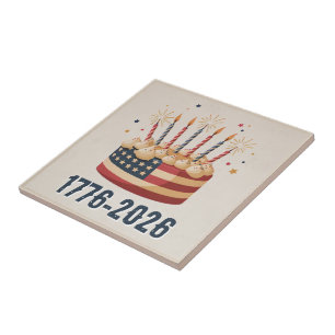 Bolo de Bandeira dos EUA 250º Aniversário 1776–202