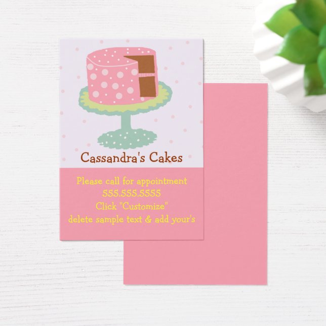 Bolo de Camada Branca Rosa e Verde (Mesa)