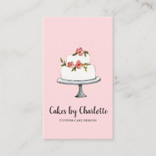 Bolo de casamento com Cartão de visita de fundo r