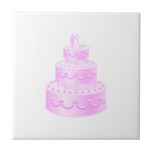 Bolo De Casamento Rosa Para Sempre (Frente)