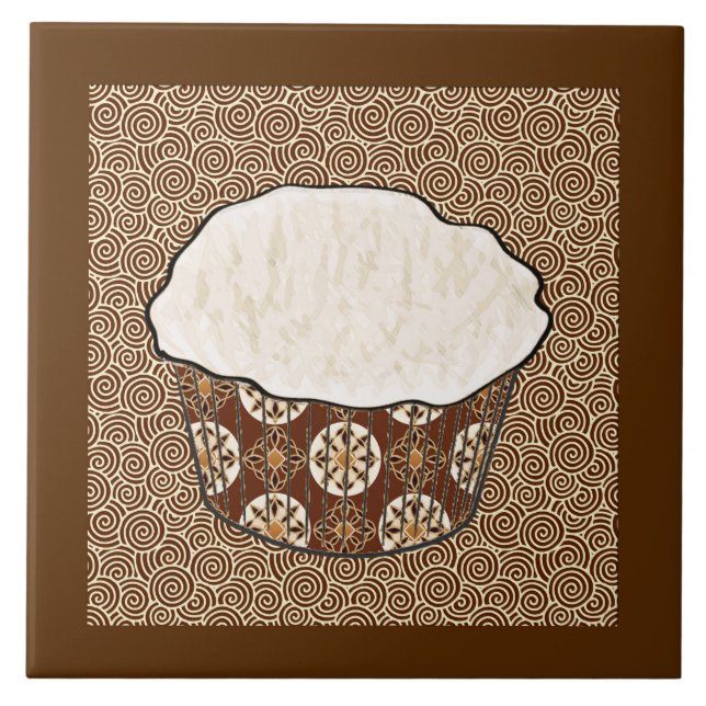 Bolo de Coco, Fundo com Redemoinho Japonês (Frente)