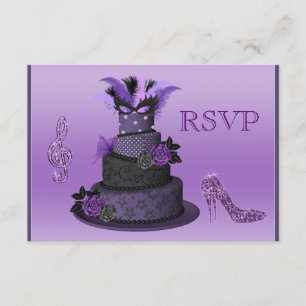 Bolo de Diva Roxo, RSVP de Alto Salto de Sparkle