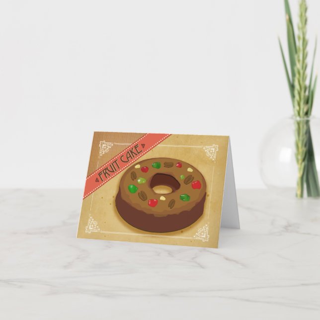 Bolo de Frutas: Cartão de Natal (Frente)