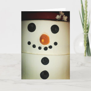 “Bolo de Homem de Neve" Cartão de Natal #2