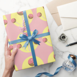 Bolo de Pop de São Valentim Papel de embrulho ros