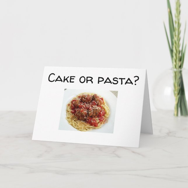 ****BOLO OU MASSA***  CARTÃO DE ANIVERSÁRIO (Frente)