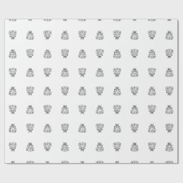 Bolo Papel de Embrulho - Aniversário Minimalista
