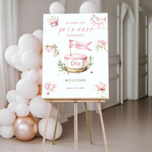 Bolo Rosa Princesinha Festa de 1º Aniversário