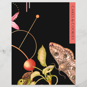 Bolos e cookies   Receita Inserir   Borboleta Pret