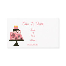 Bolos para pedir o cartão de visita