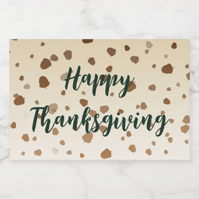 Bolotas de Ação de Graças (Rótulo Único)