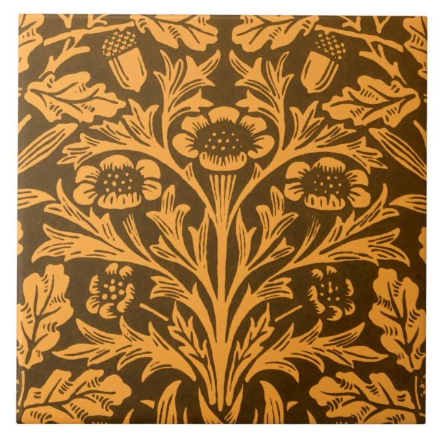 Bolotas de Espelho e folhas de carvalho e Padrão F (Frente)