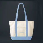 Bolsa<br><div class="desc">Saco de Tote,  em natural/azul,  com texto; Mulher de Bridesmaid. Personalizar este item ou comprar como está.</div>