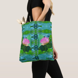 Bolsa - Abstrato de Lotus Rosa